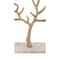 CosmoLiving by Cosmopolitan 10" Gold Marble Jewelry Stand